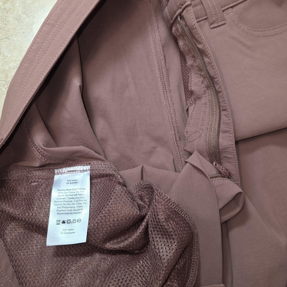 Eddie Bauer Pants Womens 18 Pink First Ascent Cargo Hiking Stretch Nylon Outdoor - Picture 7 of 15